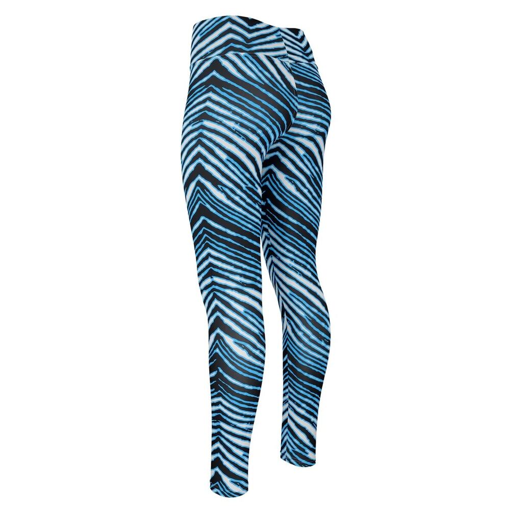Zubaz NFL Apparel Carolina Panthers Women's‎ Medium Zebra Print Legging NWT - Picture 2 of 2